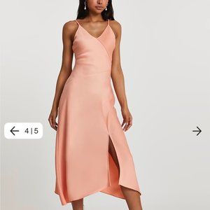 River Island Asymmetric Slip dress with front slit. Size US 12, UK 16, EUR